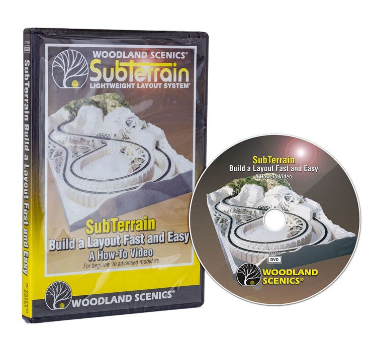 Woodland Scenics ST1400 SubTerrain: Build A Layout Fast and Easy: A How-To Video - DVD