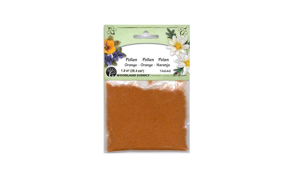 Woodland Scenics T4646 Pollen - 1.8 cu. in. Bag - Orange