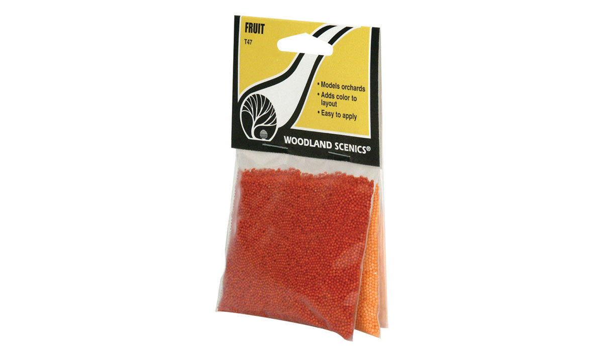 Woodland Scenics T47 Fruit Apples & Oranges - 1.8 cu. in. Bags - 2 Bags/package