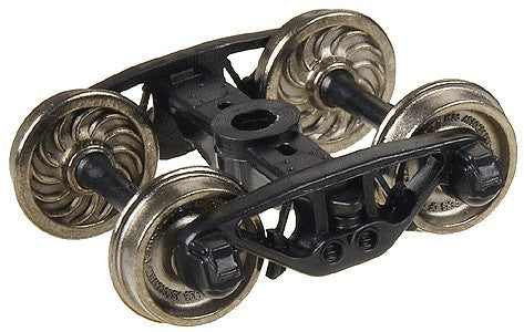 Walthers PROTO 2000 HO 920-21254 Freight Car Trucks National B-1 w/33" Ribbed Back Wheel Sets - 1 Pair