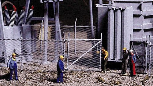 Walthers Cornerstone HO 933-3125 Chain Link Fence & Gates - Kit