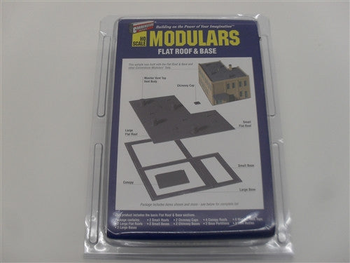 Walthers Modulars HO 933-3721 Flat Roof and Base