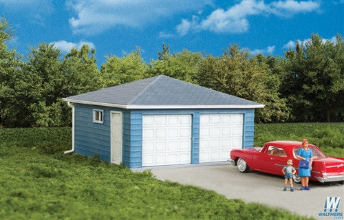 Walthers Cornerstone HO 933-3793 Two-Car Garage Kit