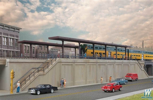 Walthers Cornerstone HO 933-4563 Elevated Commuter Station - Kit