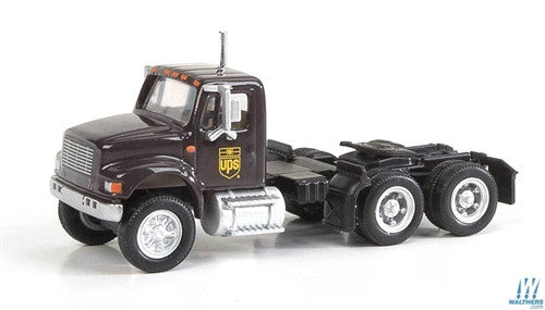 Walthers SceneMaster HO 949-11184 International 4900 Dual-Axle Semi Tractor Only - Assembled - United Parcel Service UPS Bow Tie Shield Logo