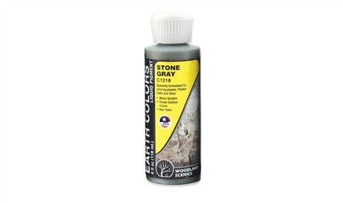 Woodland Scenics C1218 Earth Colors Liquid Pigment - Stone Gray - 4oz