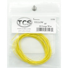 Train Control Systems TCS 1199 10' of 30 Gauge Wire - Yellow
