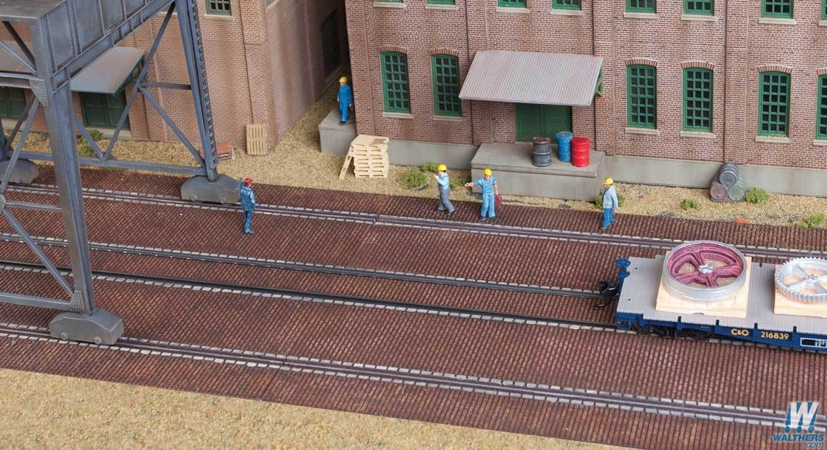 Walthers Cornerstone HO 933-4097 Brick Craneway Base and Street - Kit