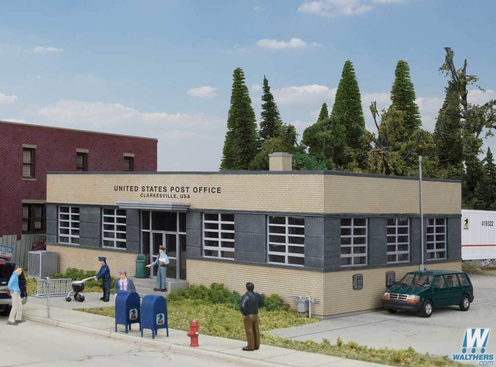 Walthers Cornerstone HO 933-4200 Brick Post Office - Kit