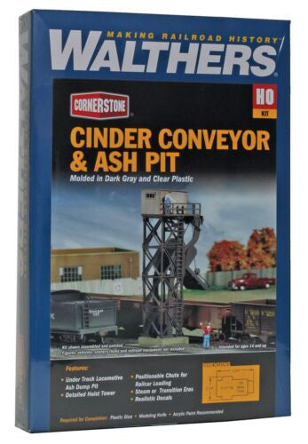 Walthers Cornerstone HO 933-3181 Cinder Conveyor & Ash Pit - Kit