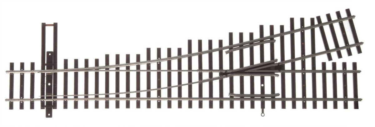 WalthersTrack HO 948-83013 Code 83 Nickel Silver DCC Friendly Number 4 Turnout - Left Hand