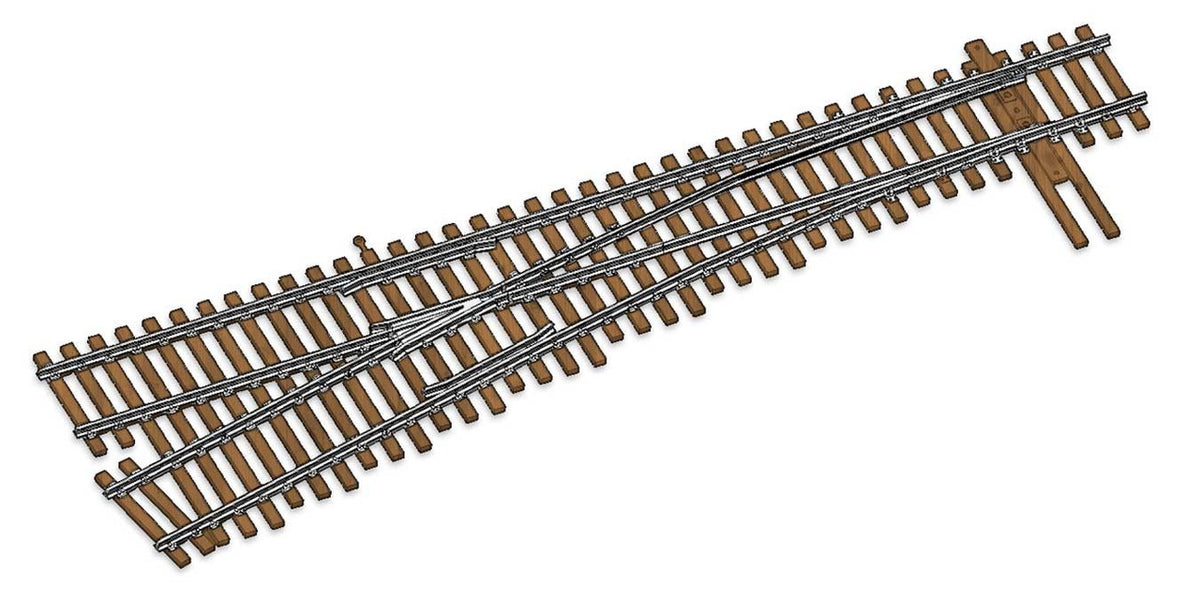 WalthersTrack HO 948-83017 Code 83 Nickel Silver DCC Friendly Number 6 Turnout - Left Hand