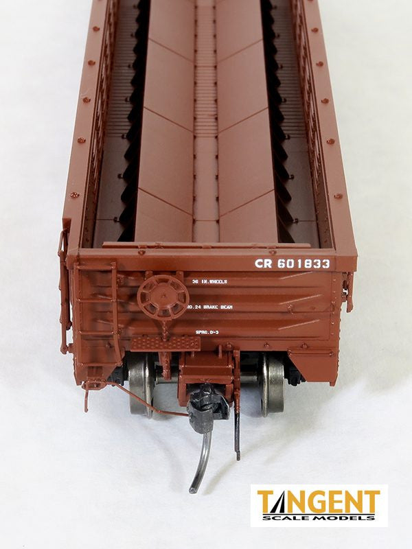 Tangent Scale Models HO 17015-06 PRR/PC Shops G43 Class 52'6" Corrugated Side Gondola Conrail '1988 G43B Coil Service' CR #601842 with Coil Racks