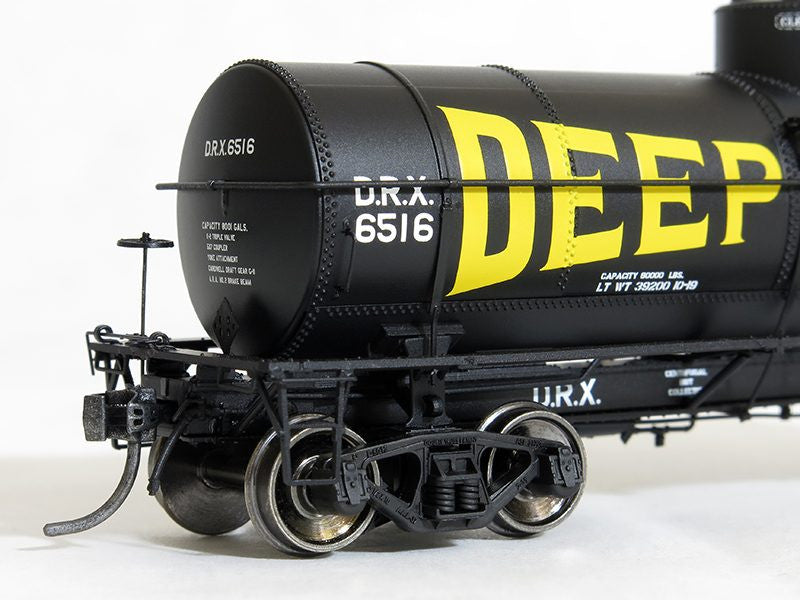 Tangent Scale Models HO 19011-10 General American GATC 8,000 Gallon 1917-Design Radial Course Tank Car 'Deep Rock Cushing OK' 1940+ DRX #6530