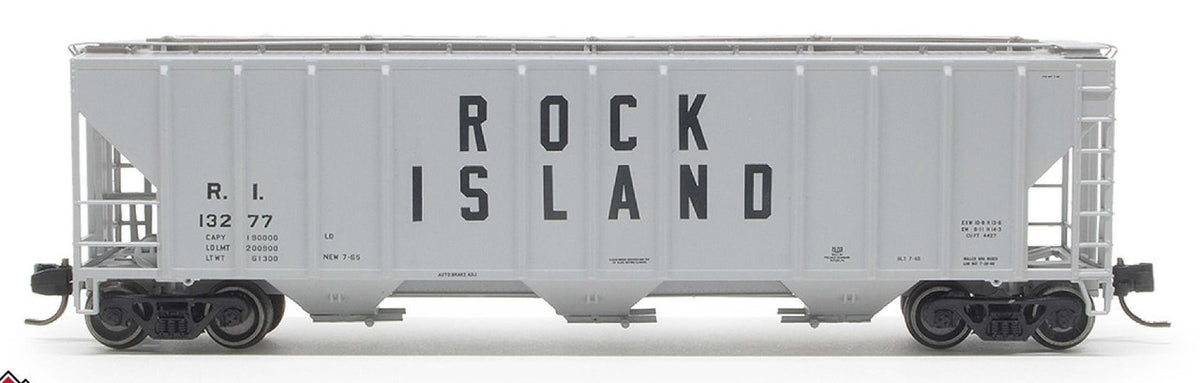 ExactRail N 53018-2 Pullman-Standard 4427 Covered Hopper Rock Island '1965 As Delivered - Billboard' RI #13223