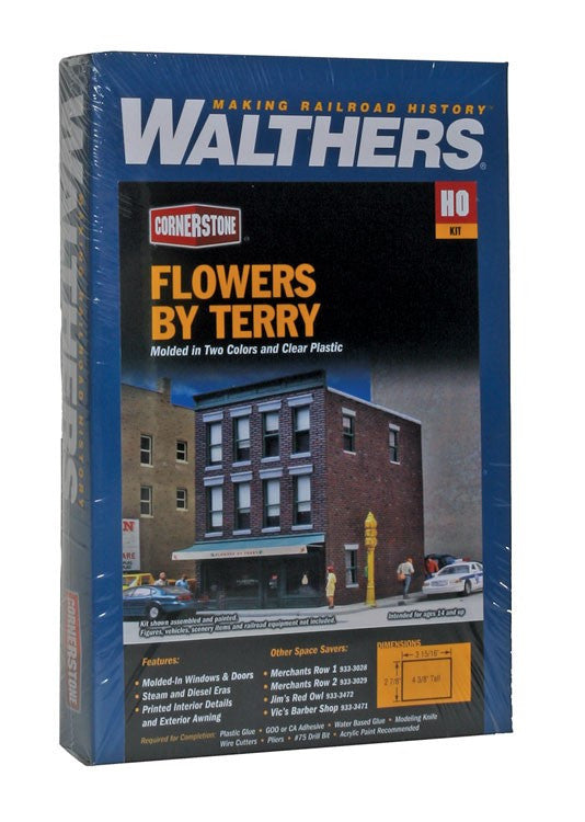 Walthers Cornerstone HO 933-3473 Flowers By Terry - Kit