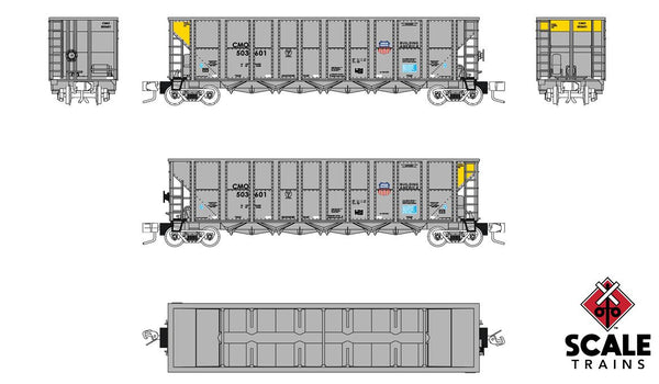 ScaleTrains Fox Valley Models N FVM10120 Trinity RD-4 Coal Hopper
