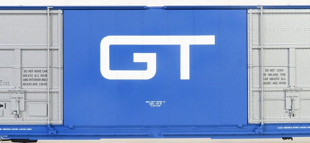 Tangent Scale Models HO 25518-06 Greenville 86′ Quad Plug Door Box Car Grand Trunk Western 'Delivery 12-1969' GTW #305761