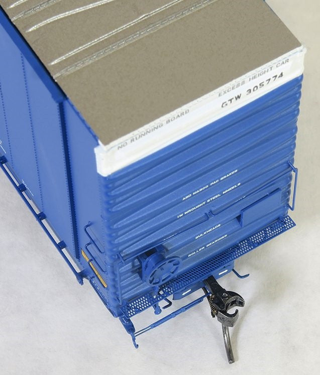 Tangent Scale Models HO 25518-06 Greenville 86′ Quad Plug Door Box Car Grand Trunk Western 'Delivery 12-1969' GTW #305761