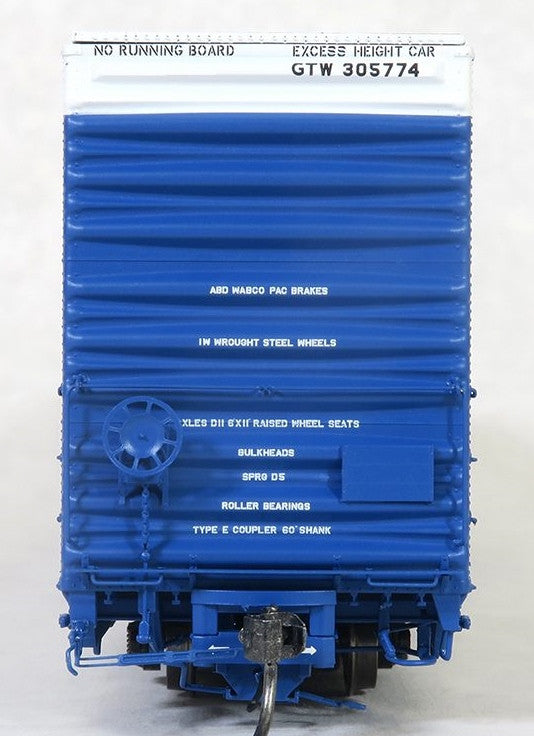 Tangent Scale Models HO 25518-06 Greenville 86′ Quad Plug Door Box Car Grand Trunk Western 'Delivery 12-1969' GTW #305761
