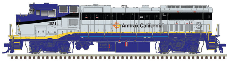 Atlas Master Gold Series HO 10004331 DCC/ESU LokSound Equipped GE Dash 8-32BWH Locomotive Amtrak California #2051