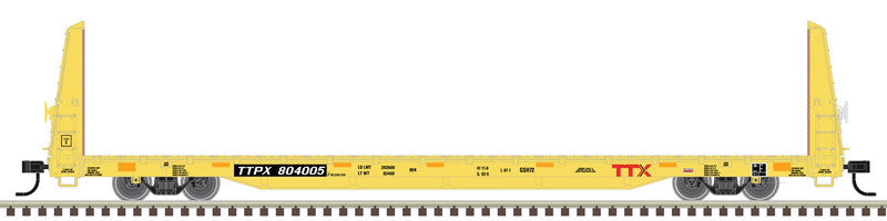 Atlas Trainman HO 20006451 68' Bulkhead Flat Car TTX 'Forward Thinking' TTPX #804309
