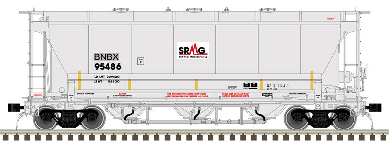 Atlas Master Plus HO 20006836 Trinity 3230 3-Bay Covered Hopper Greenbrier Management Services BNBX #95495