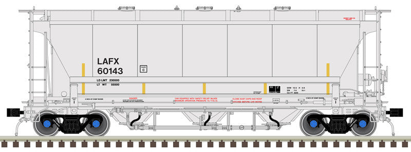 Atlas Master Plus HO 20006845 Trinity 3230 3-Bay Covered Hopper LaFarge North America LAFX #60143