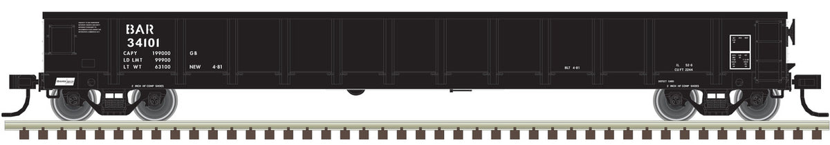 Atlas Trainman HO 20006855 Evans 52' Gondola Bangor & Aroostook BAR #34108