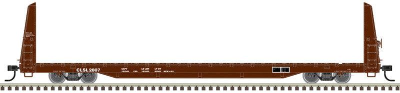 Atlas Trainman HO 20007951 62' Bulkhead Flat Car Columbia & Silver Creek Railroad CLSL #2807