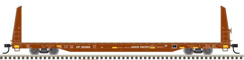 Atlas Trainman HO 20007960 62' Bulkhead Flat Car Union Pacific UP #262176