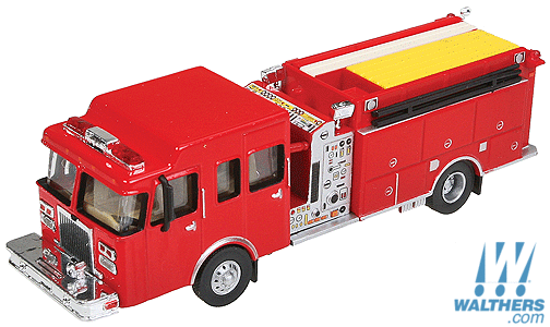 Walthers SceneMaster HO 949-13800 Heavy Duty Fire Engine Red
