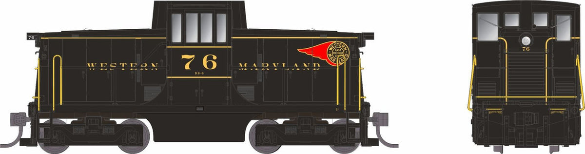 Rapido Trains Inc HO 48066 DCC Ready GE 44-Tonner Locomotive Western Maryland WM #76
