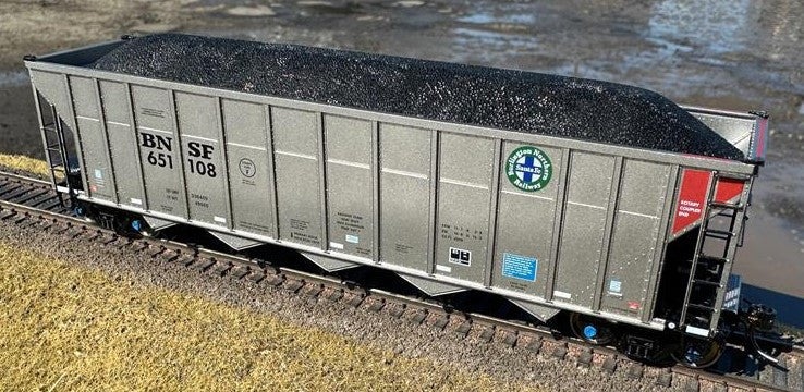 Rapido Trains Inc HO 169043A AutoFlood III Coal Hopper BNSF 'Circle Cross' Single Car #2