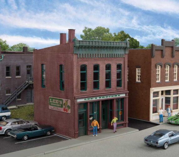 Walthers Cornerstone HO 933-3666 Lee's Grocery Store - Kit