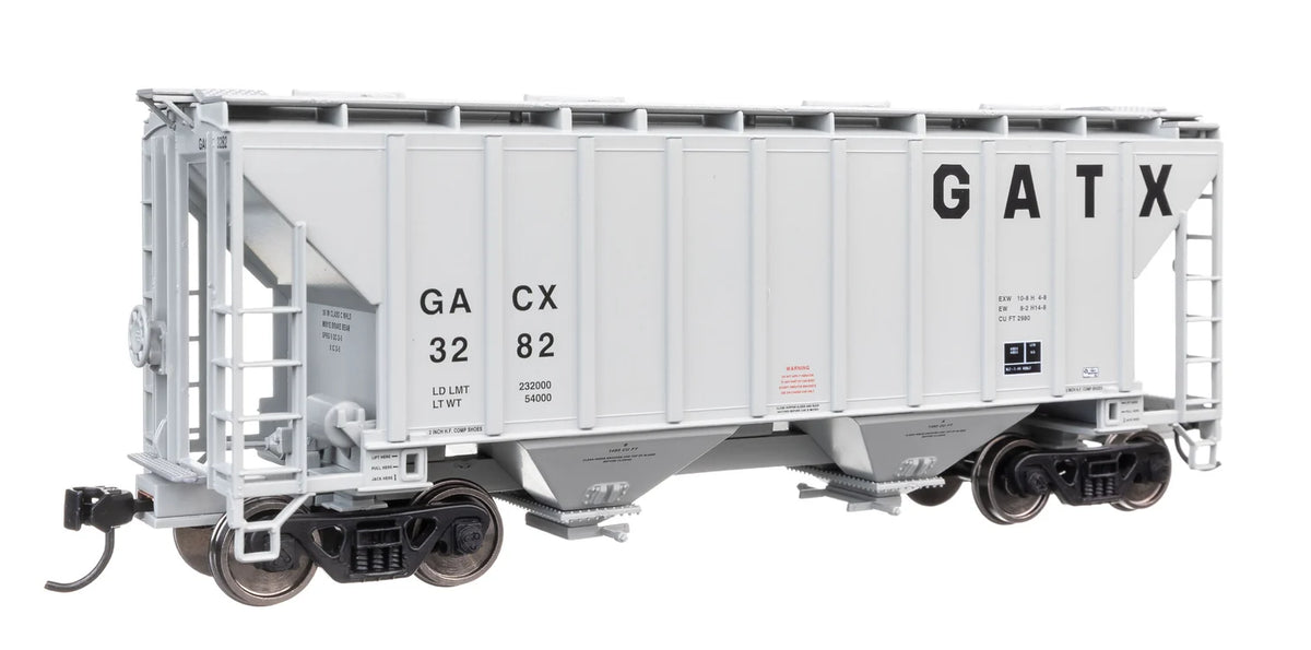 Walthers Mainline HO 910-8513 37' 2980 Cubic-Foot 2-Bay Covered Hopper General American Tank Car/GATX GACX #3282