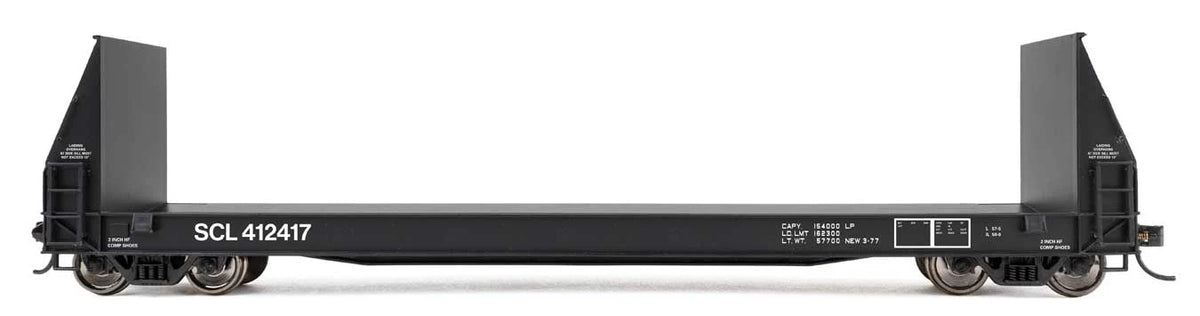 WalthersProto HO 920-104538 50' Sieco Pulpwood Flatcar Seaboard Coast Line SCL #412478