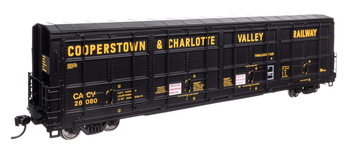 WalthersProto HO 920-101944 56' Thrall All-Door Boxcar Cooperstown & Charlotte Valley CACV #28080