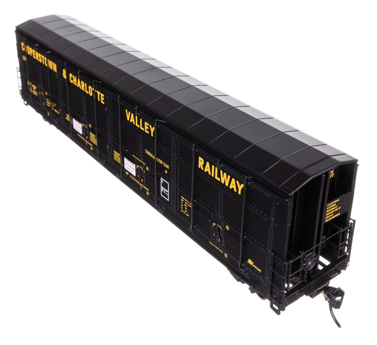 WalthersProto HO 920-101943 56' Thrall All-Door Boxcar Cooperstown & Charlotte Valley CACV #28077