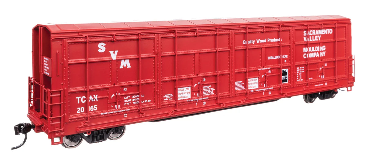 WalthersProto HO 920-101953 56' Thrall All-Door Boxcar Sacramento Valley Moulding TCAX #20165