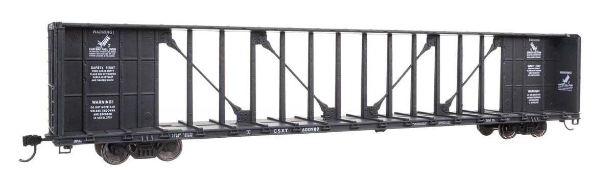 Walthers Mainline HO 910-50740 72' Centerbeam Flatcar w/Standard Beam CSX Transportation CSXT #600989