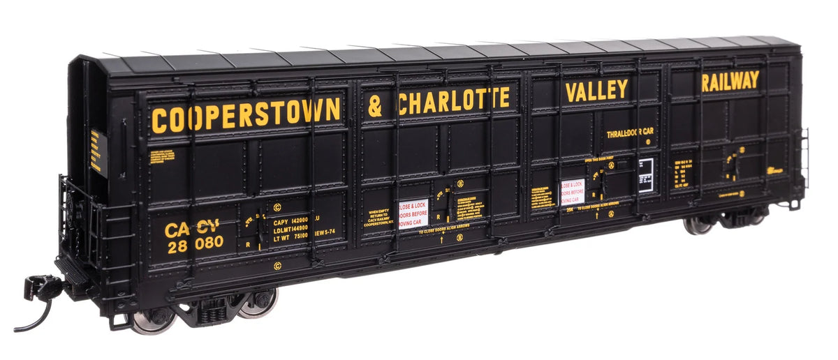 WalthersProto HO 920-101944 56' Thrall All-Door Boxcar Cooperstown & Charlotte Valley CACV #28080