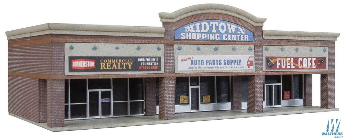 Walthers Cornerstone N 933-3891 Modern Shopping Center I - Kit