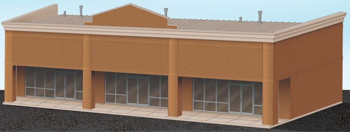 Walthers Cornerstone HO 933-4115 Modern Shopping Center - Kit