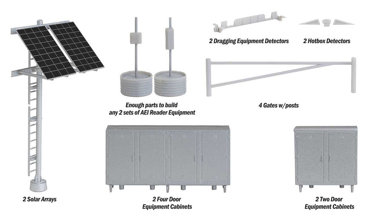 Walthers SceneMaster HO 949-4139 Modern Trackside Detail Set - Kit