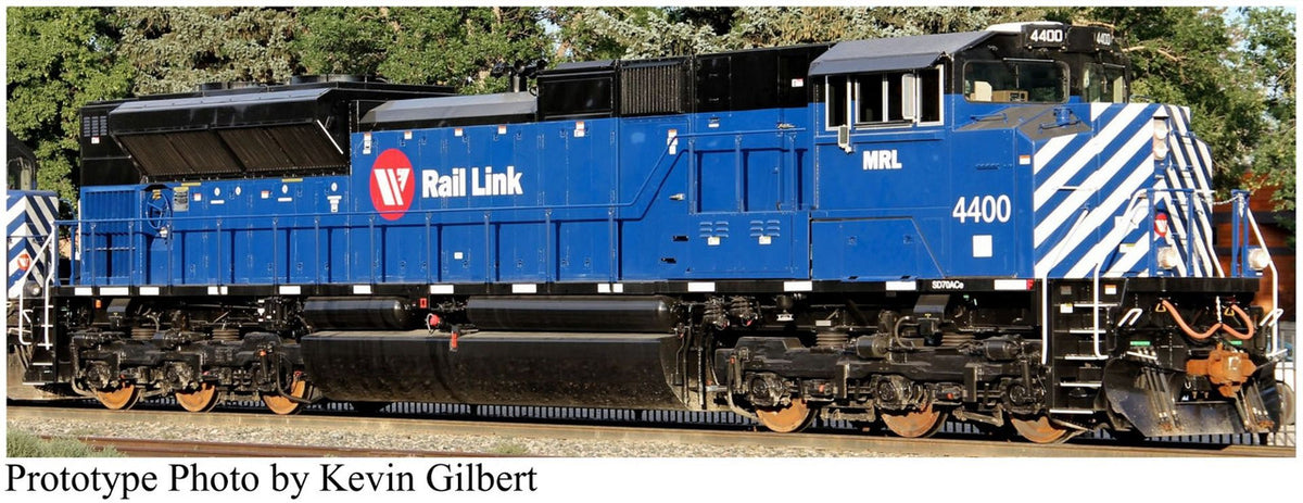 Kato N 176-8530-LS-DMW with DCC/ESU LokSound V5 EMD SD70ACe Locomotive with Nose Headlight Montana Rail Link MRL #4400