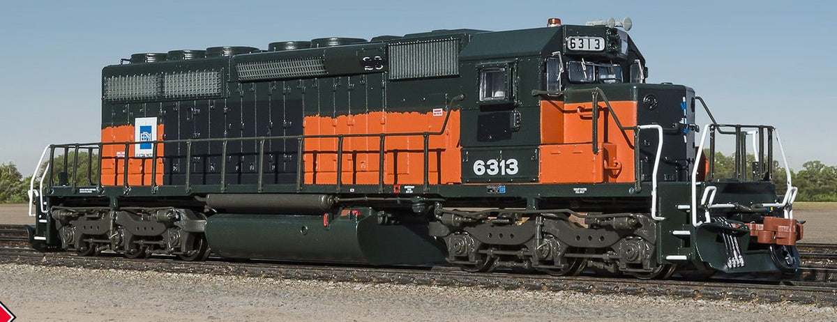ScaleTrains Rivet Counter N SXT39403 DCC/ESU LokSound Equipped EMD SD40-2 Locomotive EMD Lease/ex-Milwaukee Road 'Bandit' EMDX #6313