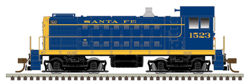 Atlas Master HO 10003837 Gold Series DCC/ESU Loksound Equipped ALCO S-4 Locomotive Santa Fe ATSF #1517