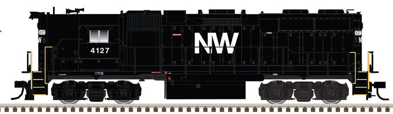 Atlas Master Silver Series N 40005614 DCC Ready EMD GP38 Locomotive w/DBs & High Short Hood Norfolk & Western NW #4108