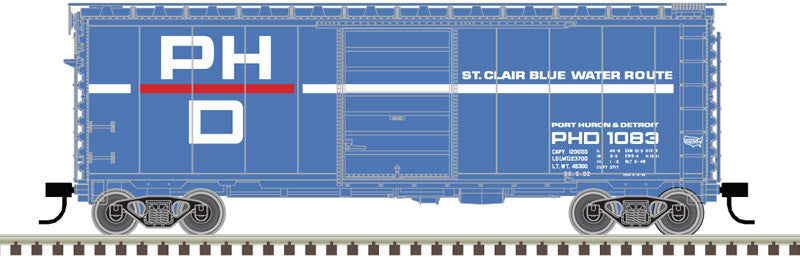Atlas Master N 50005769 PS-1 40' Boxcar with 6' Door Port Huron & Detroit PHD #1158